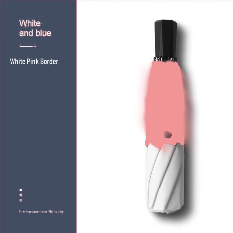 PULIAN Manual Folding UV Protection Sun/Rain Umbrella