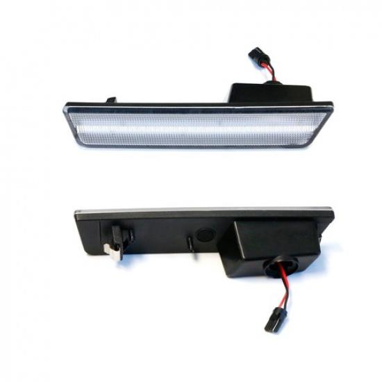 Front Side Marker Lamps W/ 24-SMD Amber LED Lights For 2008-14 Dodge Challenger