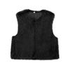 Zbzr Autumn New Women Clothes Western Style Versitile Fashion Sleeveless Faux Fur Short Vest 1255799