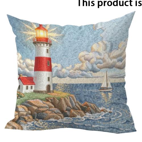 Retro Beach Vacation Double-sided Printed pillow cover Short plush Suitable living rooms bedrooms sofas throw cushion cover