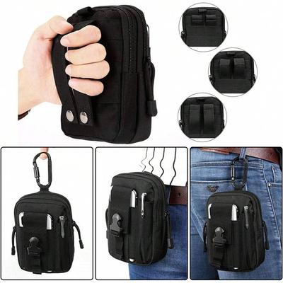 Molle Pouch Belt Waist Pack Men Small Pocket Survival Tool Bag for Running Travel Camping Hunting Airsoft