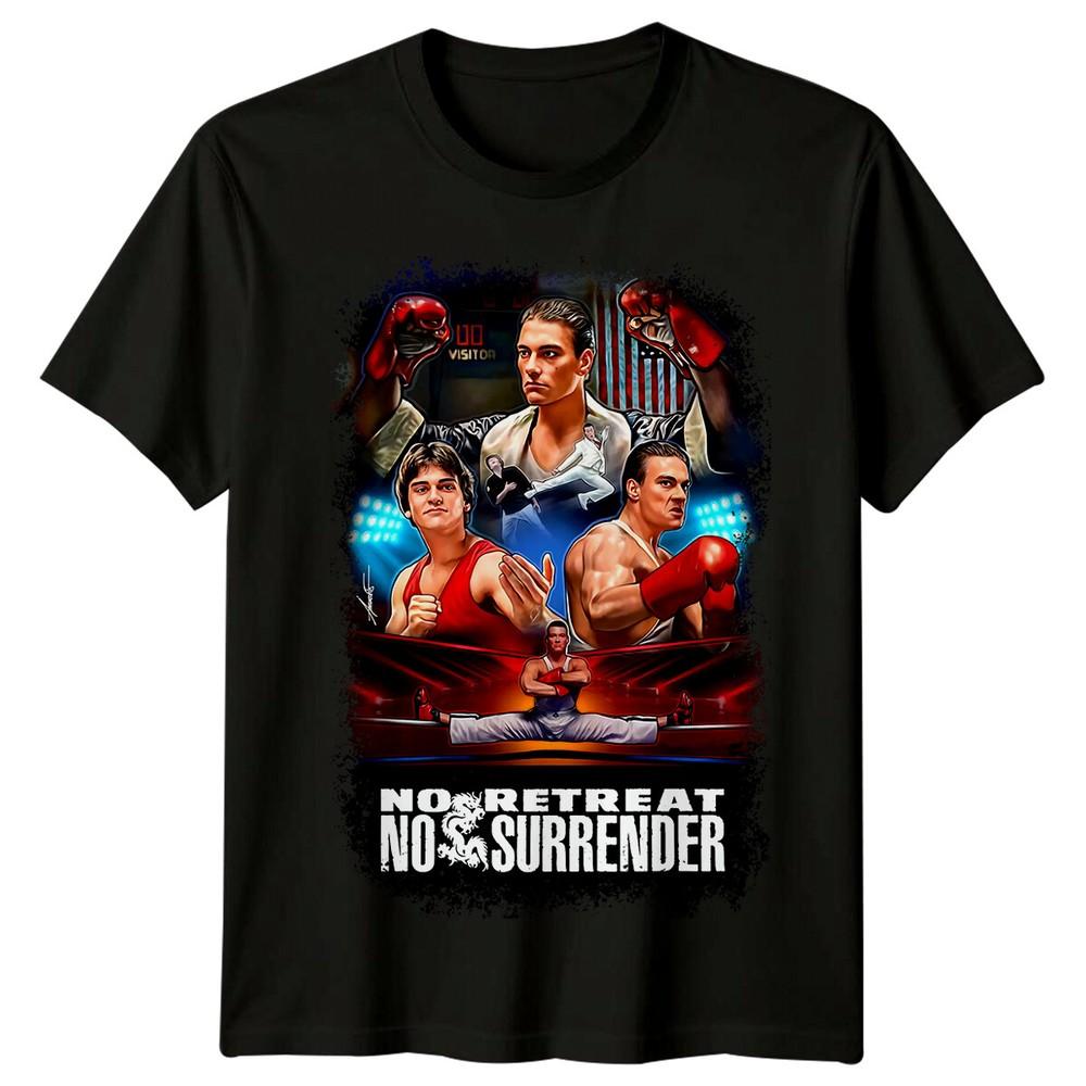 

No Retreat, No Surrender (1986) Movie Poster Inspired T-Shirt Retro Tee Unisex 3XL
