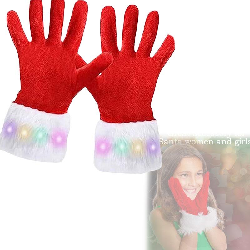 2023 Christmas Gloves With Furry Edge Stylish And Warm Adult Gloves