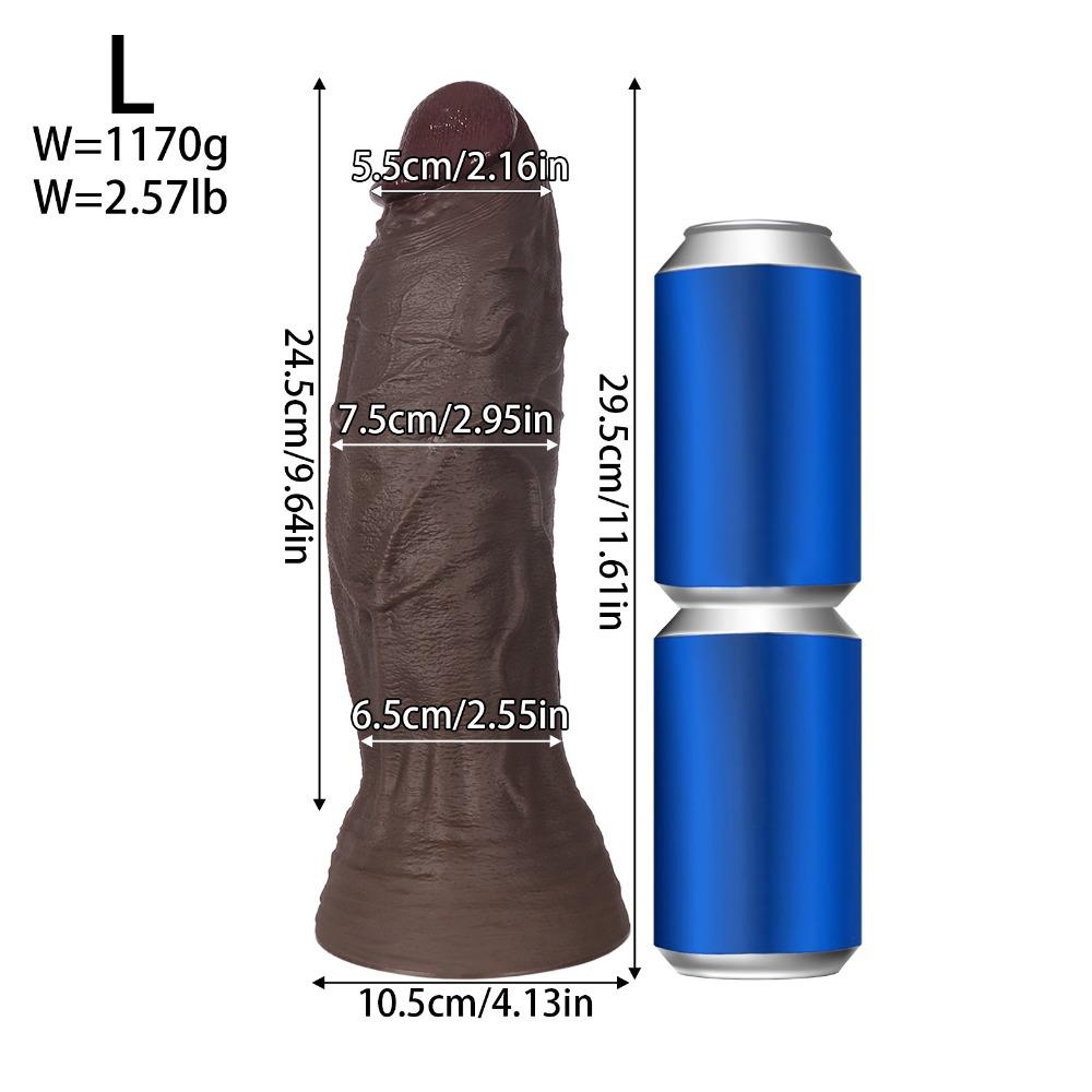 Niezwykle Miękki Silikon Płynny Realistyczny Dildo, Duży Rozmiar Zabawka Seksualna dla Dorosłych Kobiet