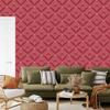 Geometric rhombus wallpaper red, red background 50x1000
