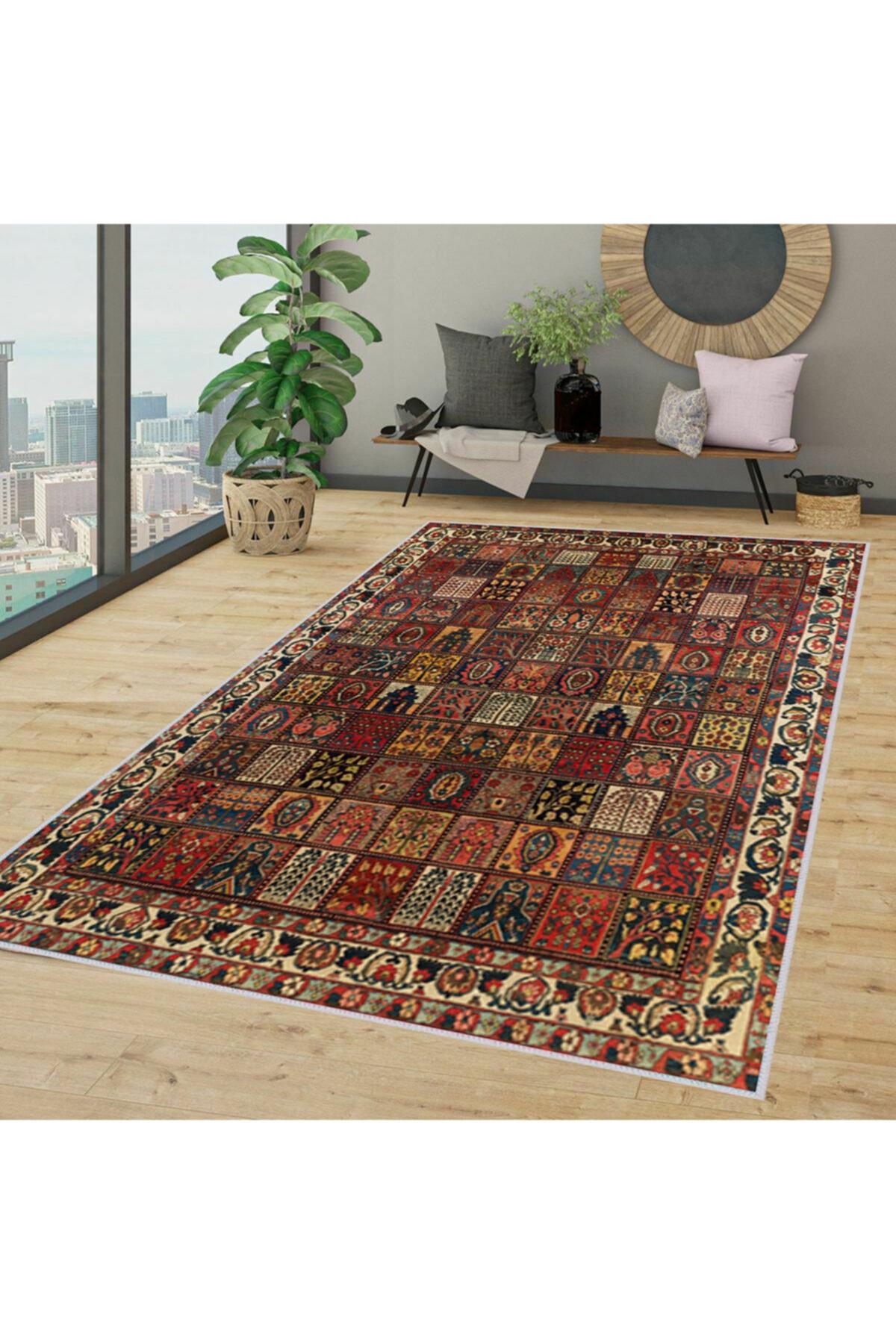

Моющийся ковер с принтом Rovigo Home RVG1379-HY-869 50x80 красный