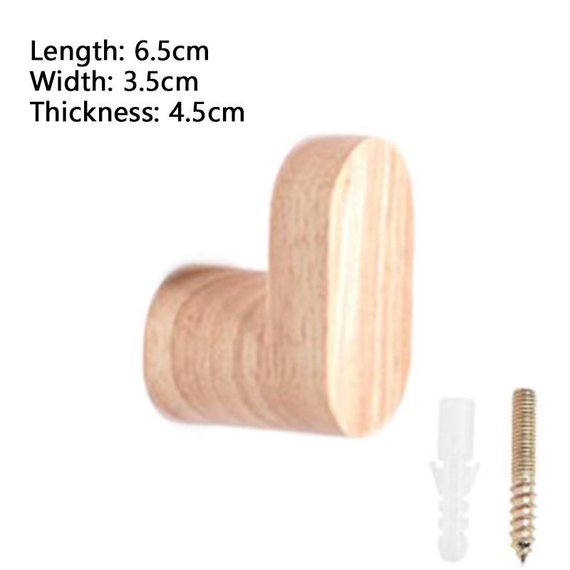 1 Pc Vintage Walnut Clothes Hook Suitable for Hanging Clothes Hat Towel Bag Valentine's Day Gift Multifunctional Wall Decoration