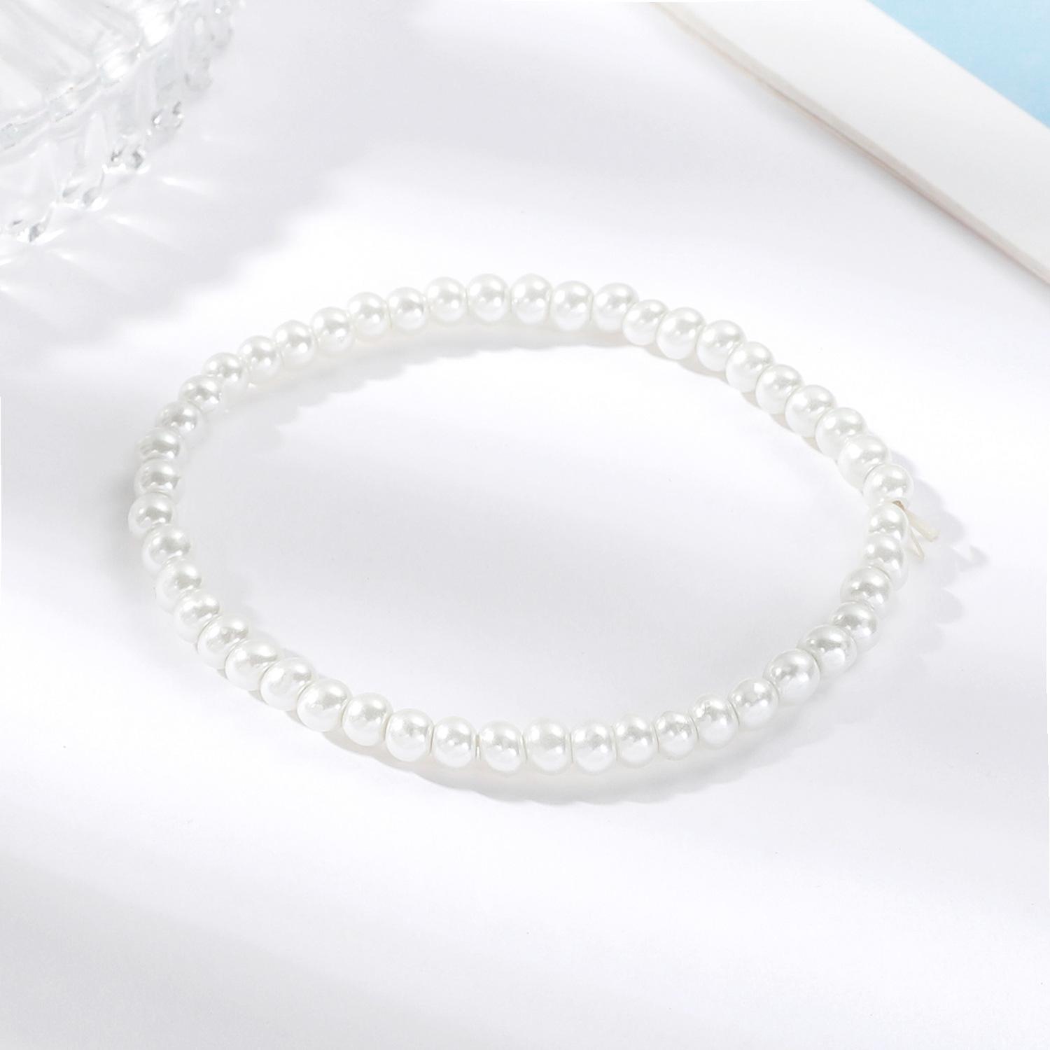 Pearl Bracelet Fashion Versatile Beaded Jewelry, Bracelet Bridal Pearl Bracelet
