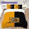 Hull City FC Pattern Bedding uilt Set uilt Cover Pillowcase Home Decoration Birthday Gift (1 * duvet cover + 2 * pillowcase without core)