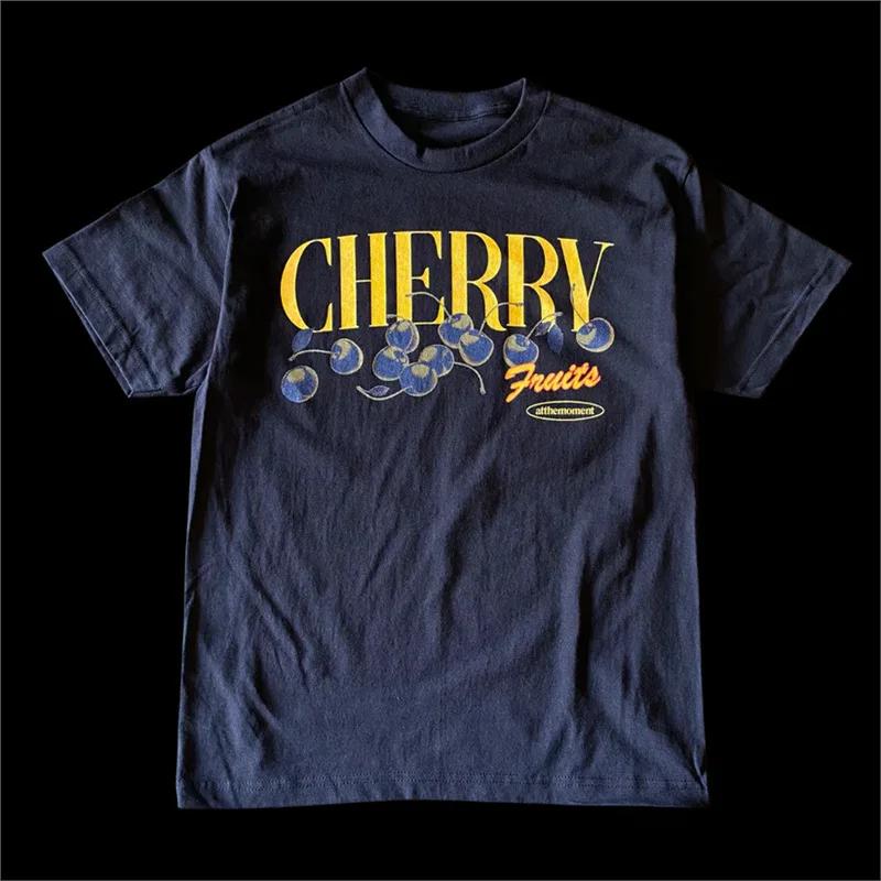 New T Shirt Classic Retro Harajuku Men Women Personalized Letter Print Pattern Top Streetwear High Quality Short Sleeved Couples