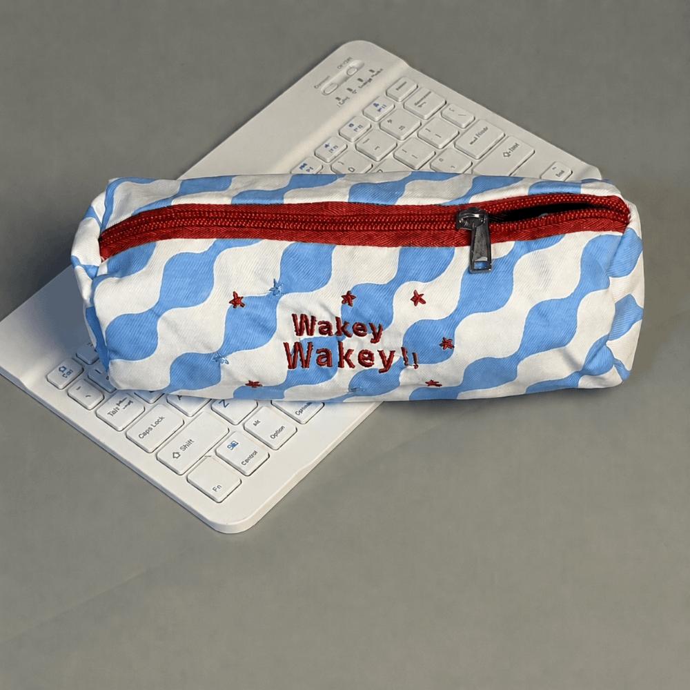 Embroidered Pencil Case Large Capacity Stationery Bag Durable Stationery Pouch  Students Gift