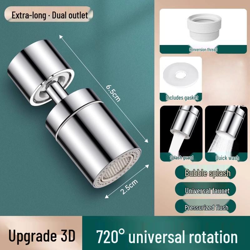 360° Rotating Universal Kitchen Faucet Aerator & Splash Guard