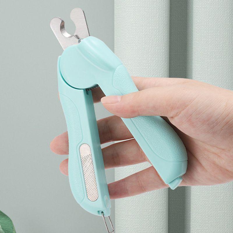 

Cat Nail Scissors Special Novice Led Blood Line Handy Gadget Kittens Cut Nail Clippers Dog Cat Pet Supplies Green(-Built-in LED lamp-)