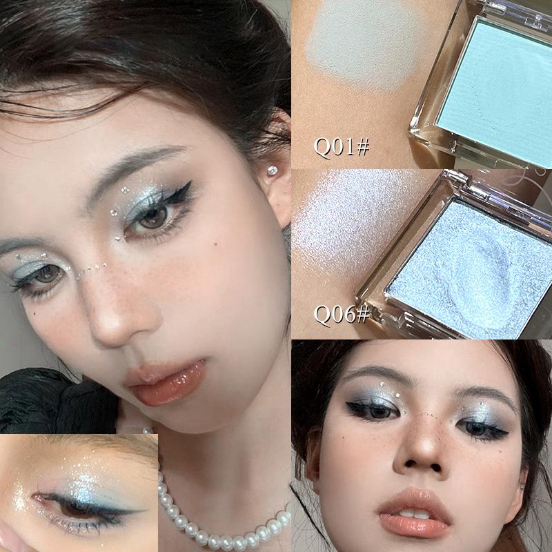 Monochrome Eyeshdaow Palette Matte Glitter Green Blue Eyeshadow Pigments Waterproof Mashed Potato Matte Purple Eye Shadow Makeup