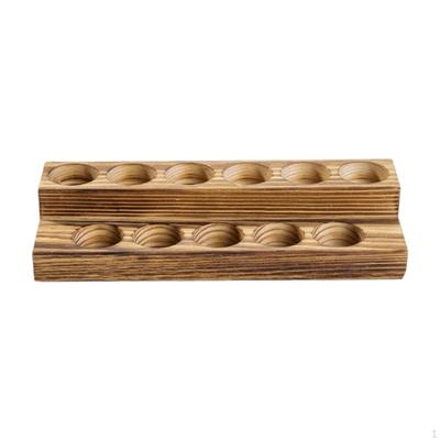 Wooden Essential Oil Bottle Storage Stand Tray Multifunctional 2 Tier Rack Holder Organizer for Home
