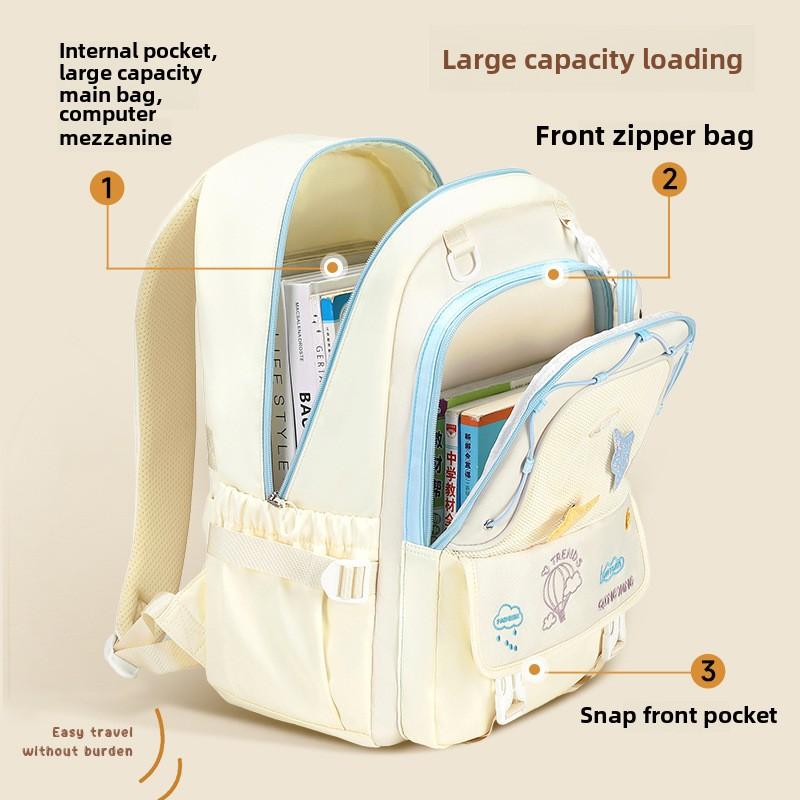 Cute School Bags for Teenage Girls Middle High School Backpack College Student Book Bag Large Capacity Backpack Travel Bag