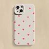 For iPhone 16 14 15 13 12 11 Pro Max X XR XS 7 8 15 16 Plus SE 2020 Shockproof Silicone Soft Black Love Heart Phone CaseCover
