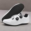 Unisex Cycling Shoes Mountain Road Bike Non-Cleat Clipless With Pedals Set Breathable Stiff Sole