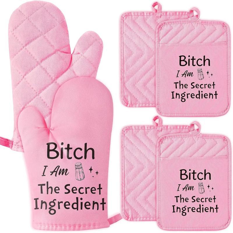 Meier S 28836 cotton linen oven gloves oven gloves