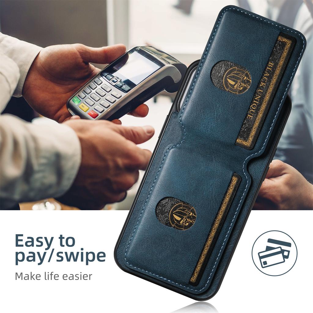 SUTENI Luxury Leather Card Holder Phone Case Wallet Kickstand Cover For iPhone 16 15 14 13 12 11 Pro Plus Max X Xs XR
