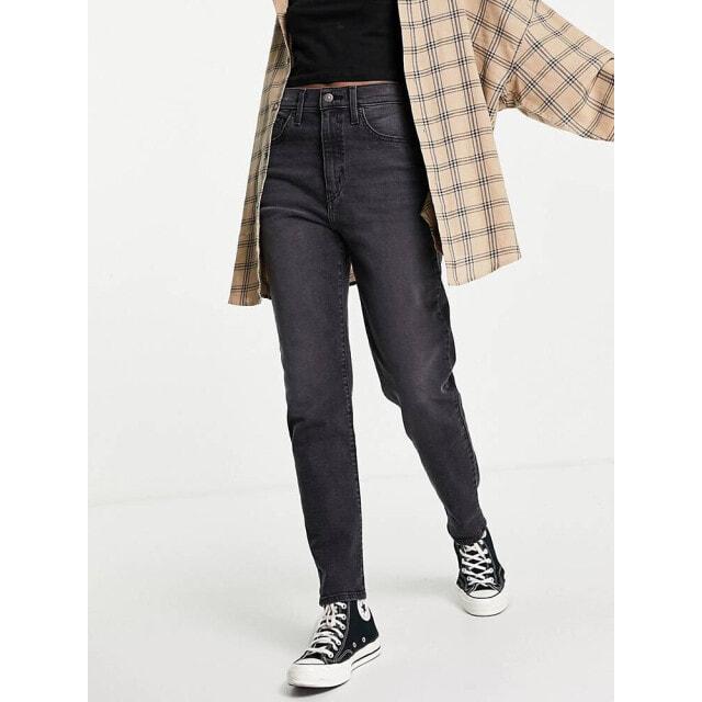 

Черные джинсы для мамы с завышенной талией Levi's