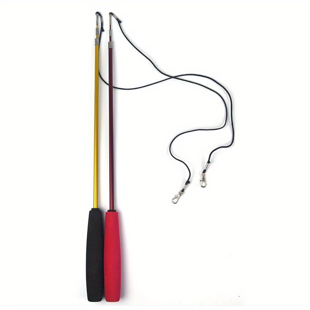 11 Pack Retractable Fishing Rod Funny Cat Stick Pet Caterpillar Feather Replacement Head Cat Toys Interactive Pet Products