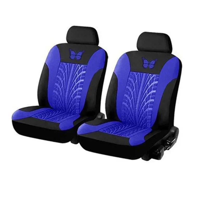 Funda de Asiento de Coche Juego Completo, Funda de Asiento para Coche Bordada con Patrón de Mariposa Universal