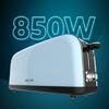Cecotec Vertical Toaster 1 Long Slot Toastin' Time 850 Blue Long. 850 W, 2 Slices of Bread, 3.8 Cm Wide Slot