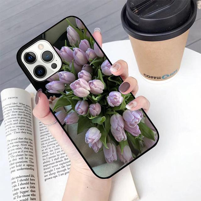 Tulips Flower Phone Case For Apple iPhone 17 Air Pro Max Plus Coque For iPhone 17 Air 14 15 16 13 12 Max Cover