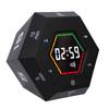 Timer Cube Hexagon Digital Display Count Up Countdown Magnetic Flip Timer for Study Kitchen Work