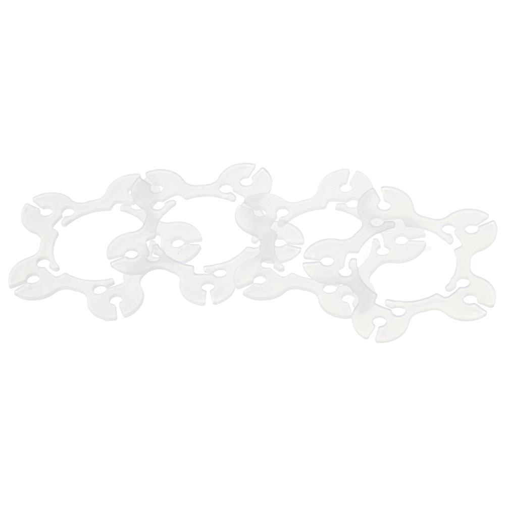 100 Pcs Flower Shape Balloon Arch Bracket Buckle White Balloon Flower Clip  Birthday Wedding