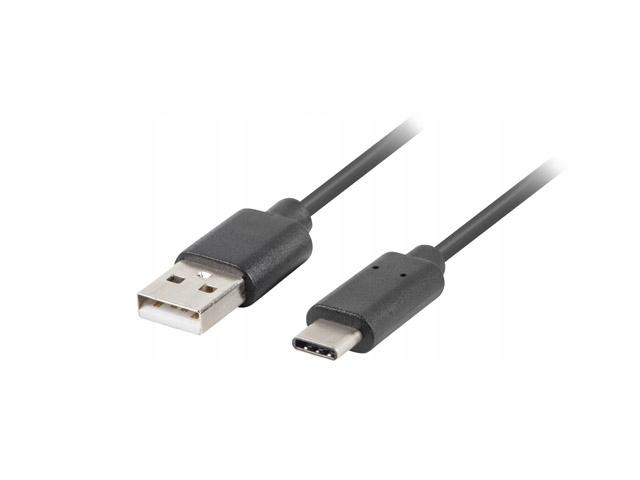Kabel USB 2.0 Lanberg Type-C(M) - AM 1,8m Czarny QC 3.0
