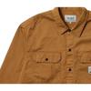Palace x Carhartt WIP FW23 Co-Branded Classic Logo Dual Pocket Button-Down Shirt Unisex Tops Khaki I032721-KHAKI