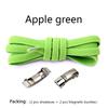 1 Pair No tie Shoelaces Magnetic Lock Elastic Shoe Laces For Kids and Adult Sneakers for Shoelace Flat Rubber Bands Shoestrings