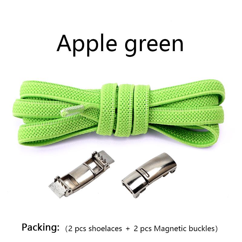 1 Pair No tie Shoelaces Magnetic Lock Elastic Shoe Laces For Kids and Adult Sneakers for Shoelace Flat Rubber Bands Shoestrings