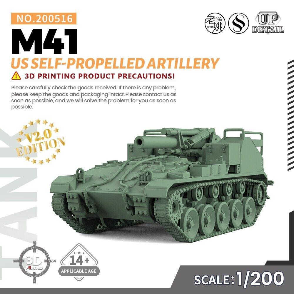 

SSMODEL 1/200 Набор военной модели США M41 Самоходная артиллерия