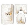 Christmas Bathroom Floor Mat Toilet Three-Piece Set