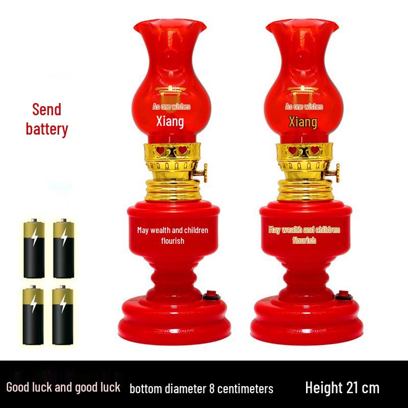 Neue Einzug-Doppelglück Steckerleuchten - Hochzeits- & Einweihungs-Petroleumlampen-Stil.