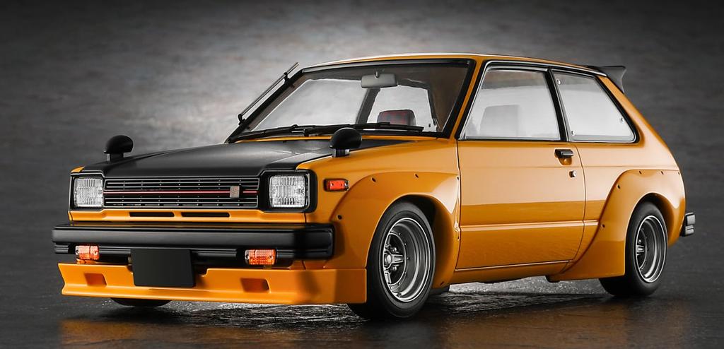 Hasegawa Toyota Starlet KP61 S Plastic Model Kit 20819 1/24 (3-door) Mid-model (1980) "Custom Version"