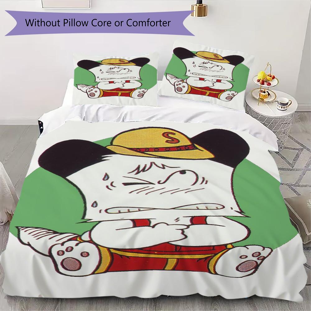 HELLO SPANK Pattern Bedding,Quilt Set Quilt Cover Pillowcase Home Birthday Gift(1 * duvet cover + 2 * pillowcase, without core)_lx