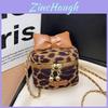 Trendy Leopard Print Stylish Crossbody Bag For Kids With Chic Bow Design
