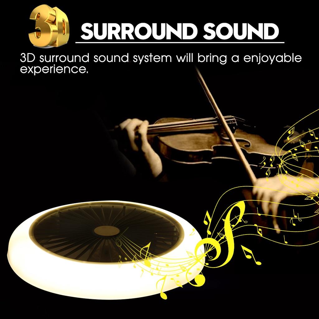 45cm WiFi Modern Smart Ceiling Fan Lamp Bluetooth Music Ceiling Fan Light&Bedroom Mute 3-Wind Adjust Speed Remote APP Control