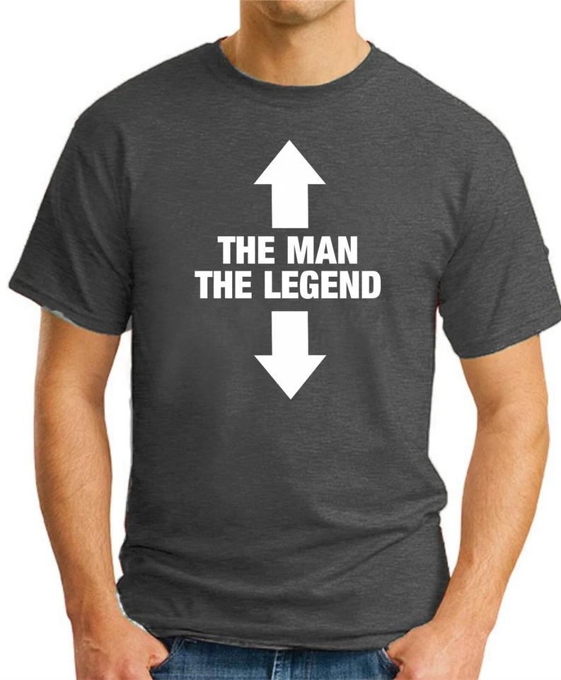 THE MAN THE LEGEND T-SHIRT Funny Slogan Novelty Mens Geeky Gift Present Nerd 3 S