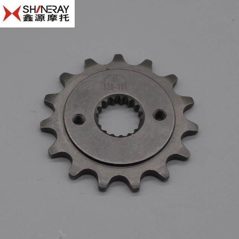 For Shineray X5 X6 Front Chain Sprocket 520 Chain 15 Teeth XY400 XR400 400cc Motorcycle Accessories Part