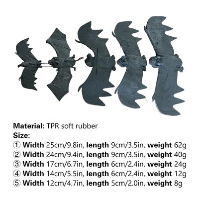 Halloween Oversized Bat Simulation Animal Rubber Bat 3D Party Decoration Supplies