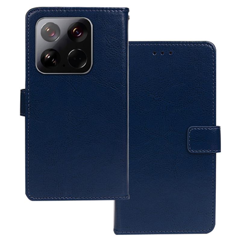 

IDEWEI For Xiaomi 15 Case Card Slots Holder Leather Phone Cover Crazy Horse Texture A