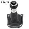 5 6 Speed Gear Shift Knob Leather Car Manual Stick HandBall for VW Golf 5 Golf 6 MK5 MK6 R32 GTI 2004-2009