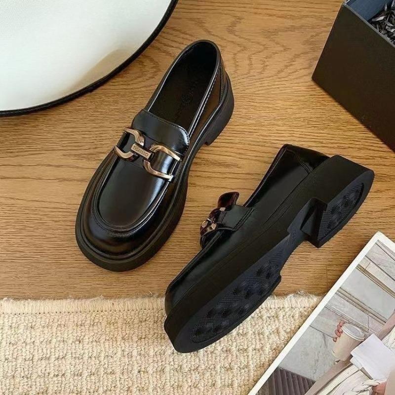 Soft-soled Leather Shoes for Women - One-piece Single Shoes