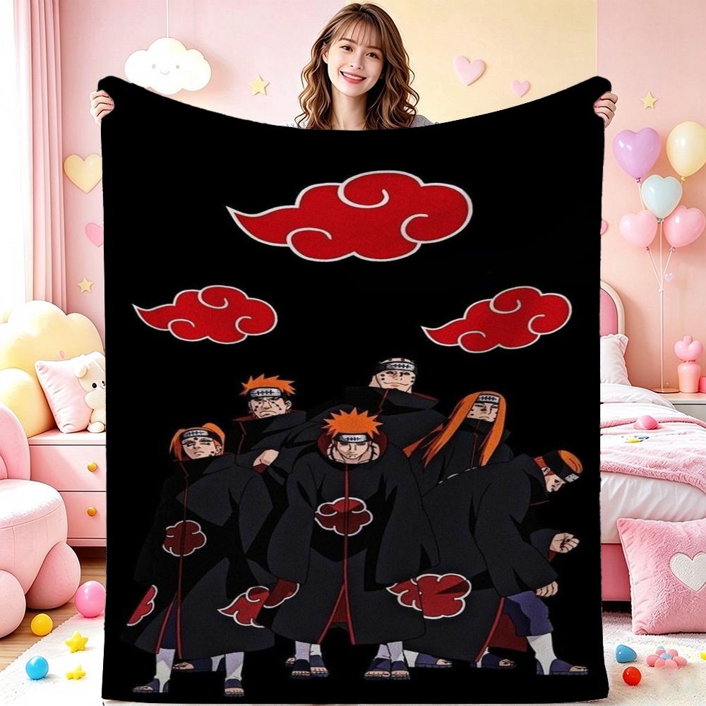 Six Paths Pain Cartoon Printed Blanket Allseason Fleece Blanket For Bedroom Sofa Bed Home Decor Memorial Gift