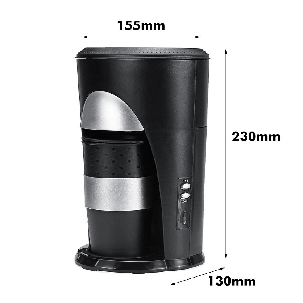 420W 0.3L Coffee Maker Single Cup Drip Coffee Pot Small Coffee Machine With Travel Cup Automatic Power Off